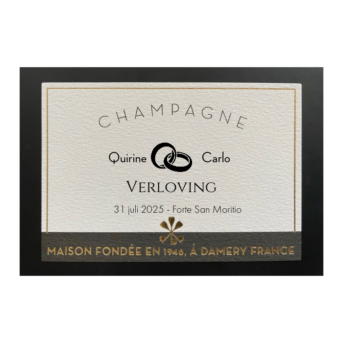 1 fles Custom Champagne Blanc de Blancs - 0,75L