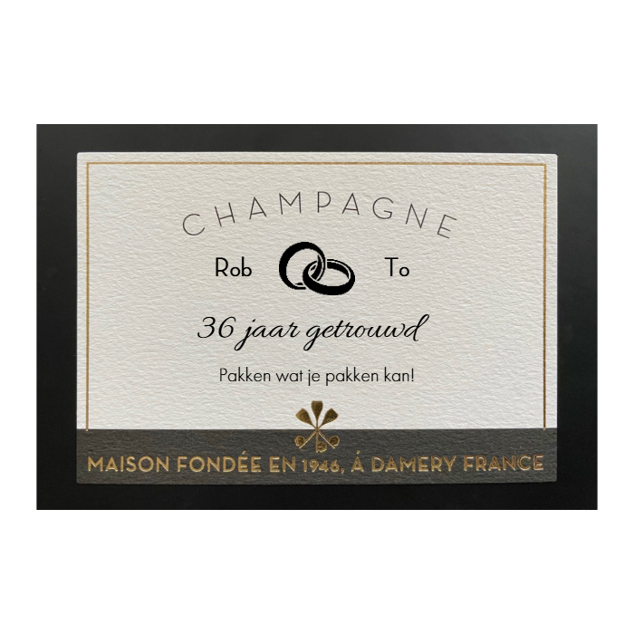 1 fles Custom Champagne Brut - 0,75L