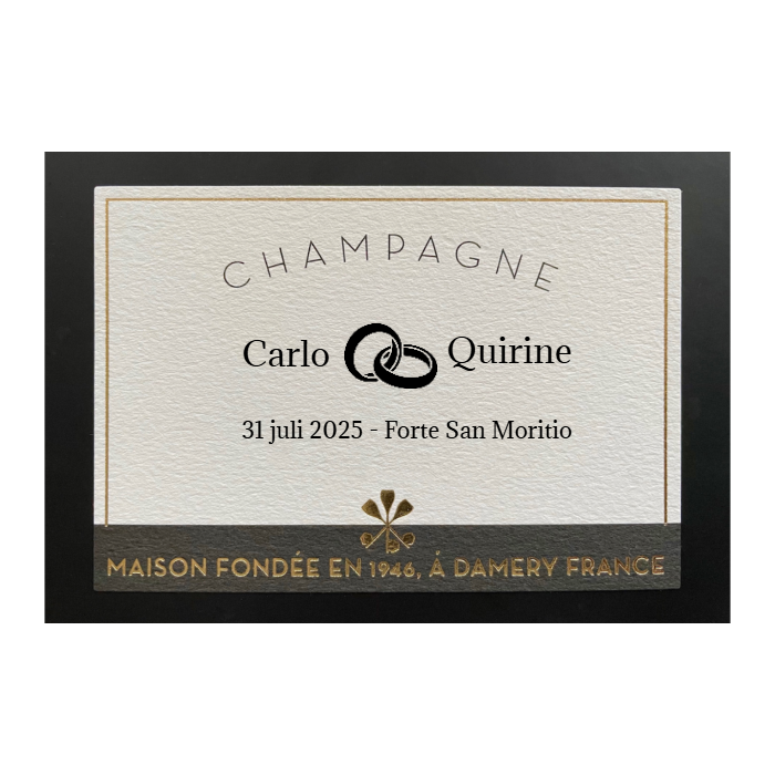 1 fles Custom Champagne Blanc de Blancs - 0,75L